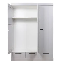 Discount Woood 3-Deurs Kledingkast Connect