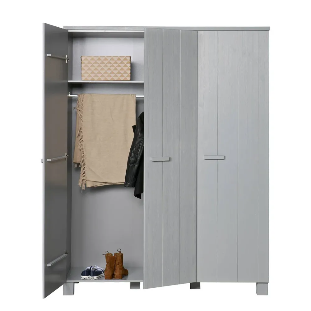 New Woood 3-Deurs Kledingkast Dennis