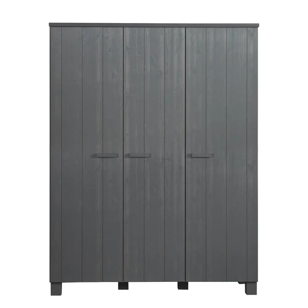 Online Woood 3-Deurs Kledingkast Dennis