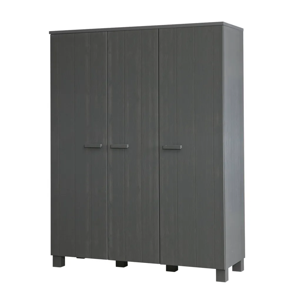 Online Woood 3-Deurs Kledingkast Dennis