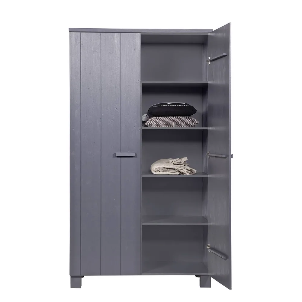 Outlet Woood 2-Deurs Kledingkast Dennis