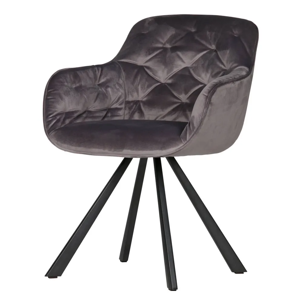 WOOOD Exclusive Eetkamerstoel Elaine Velours