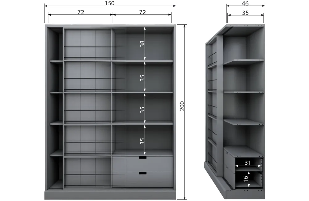 Discount WOOOD Exclusive Schuifdeurkast Swing