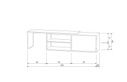 Best WOOOD Exclusive Tv-Meubel Jone