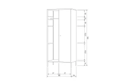 Sale Woood Garderobekast Coen