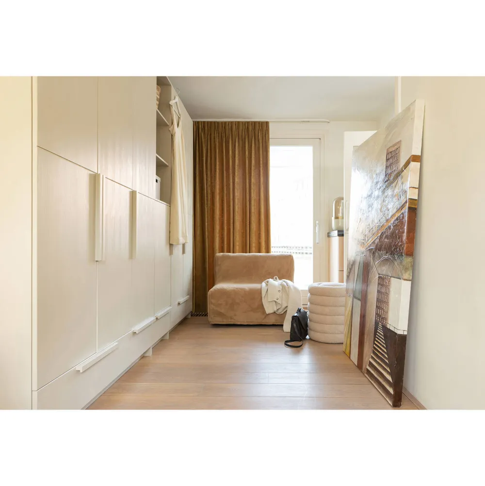 Discount Woood Poef Carly