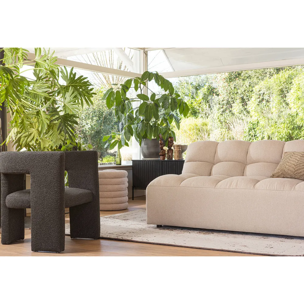 Discount Woood Poef Carly