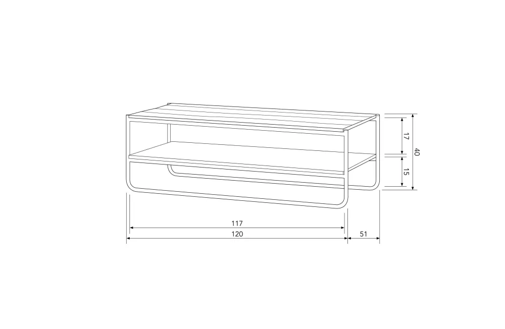 Clearance Woood Salontafel Rikkie