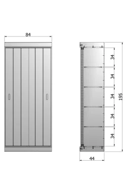 Sale Woood Schuifdeurkast Row
