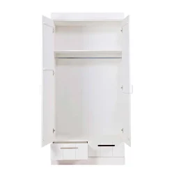 New Woood Connect Kast 2-Deurs Met Lade - Grenen - Wit - 195X94X53 Connect