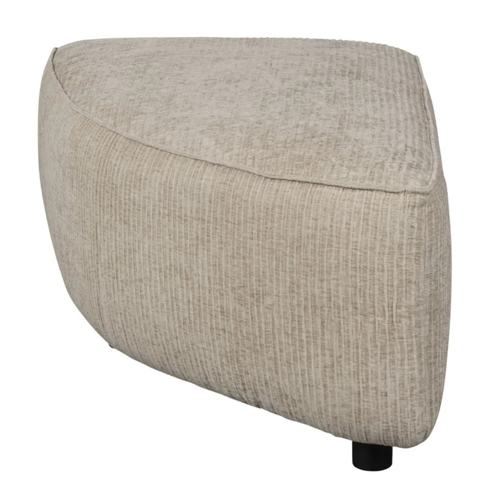 New Zuiver Hunter Modulair Bankelement (Poef Halfrond Links)