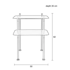Clearance Zuiver Opbergkast River M