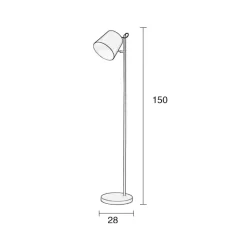 Clearance Zuiver Vloerlamp Buckle Head