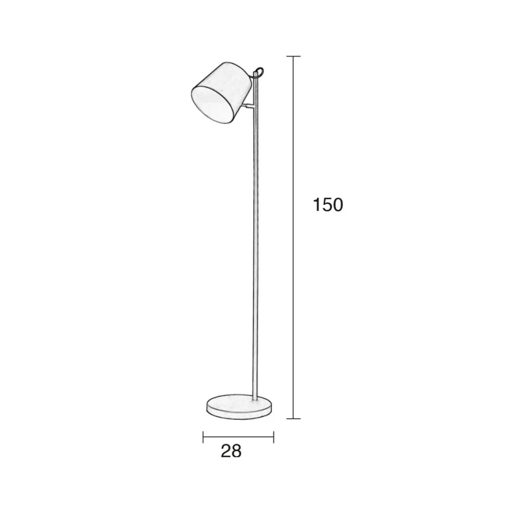 Clearance Zuiver Vloerlamp Buckle Head