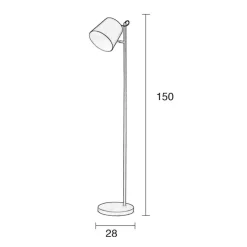 Clearance Zuiver Vloerlamp Buckle Head